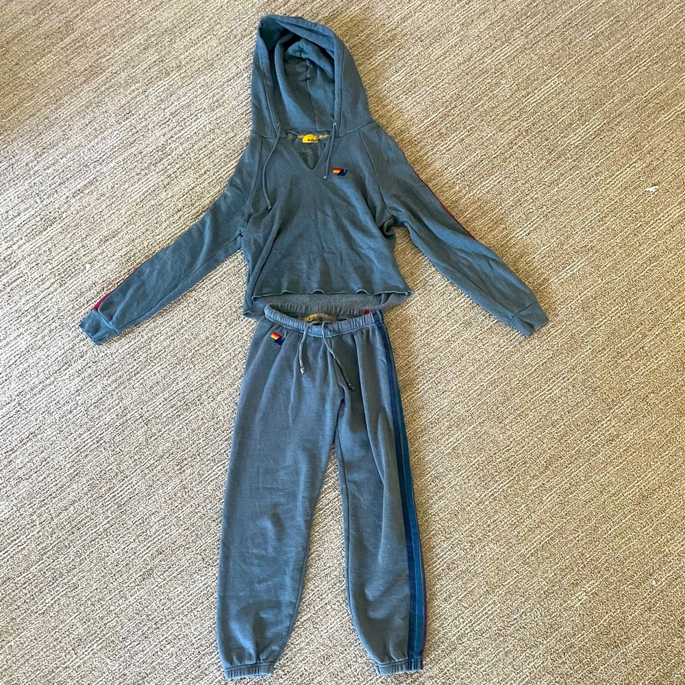 Aviator Nation matching hoodie and sweatpants